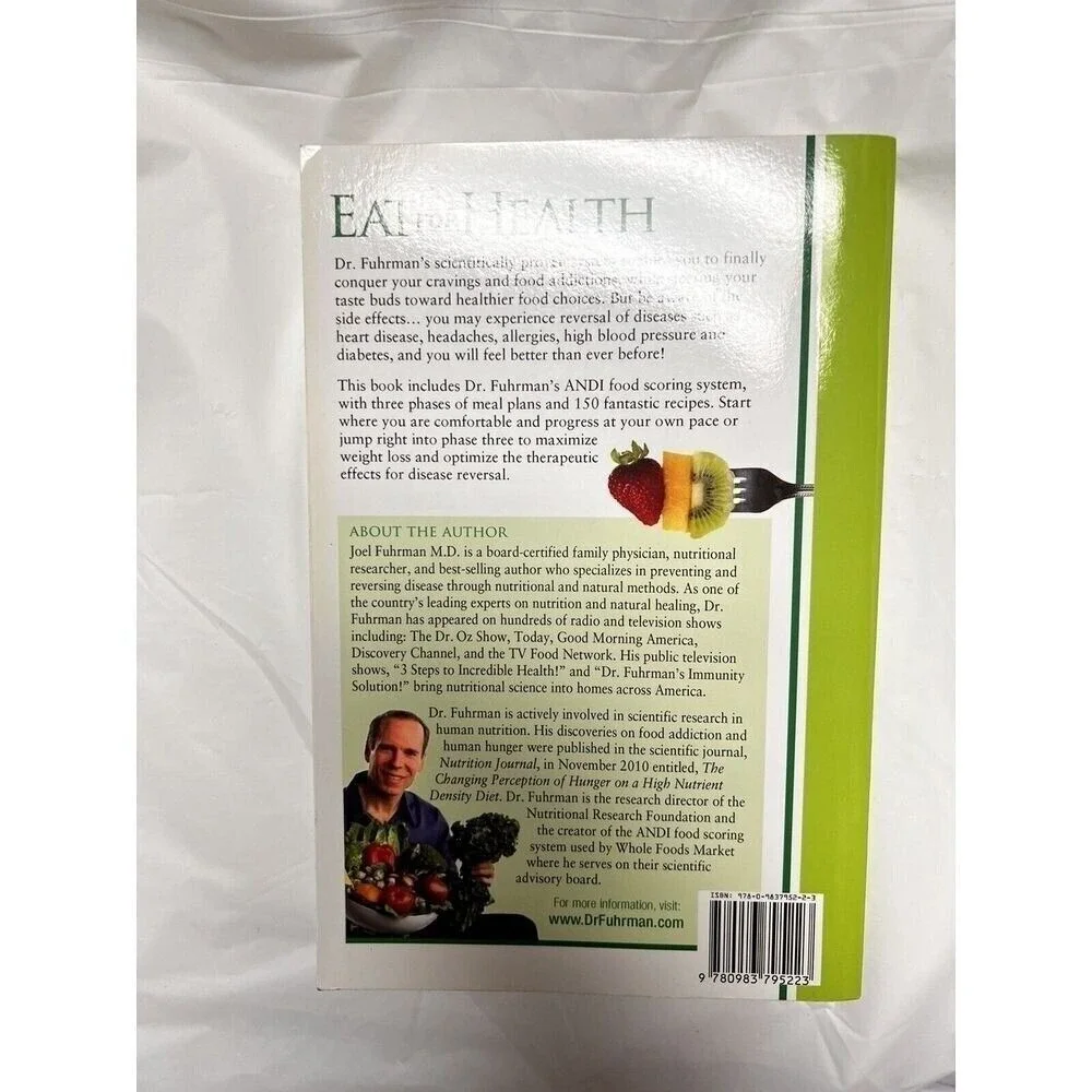 BCN *B3G1 Eat For Health Paperback By Fuhrman, Joel‎ Cookbook Cook Book Recipes